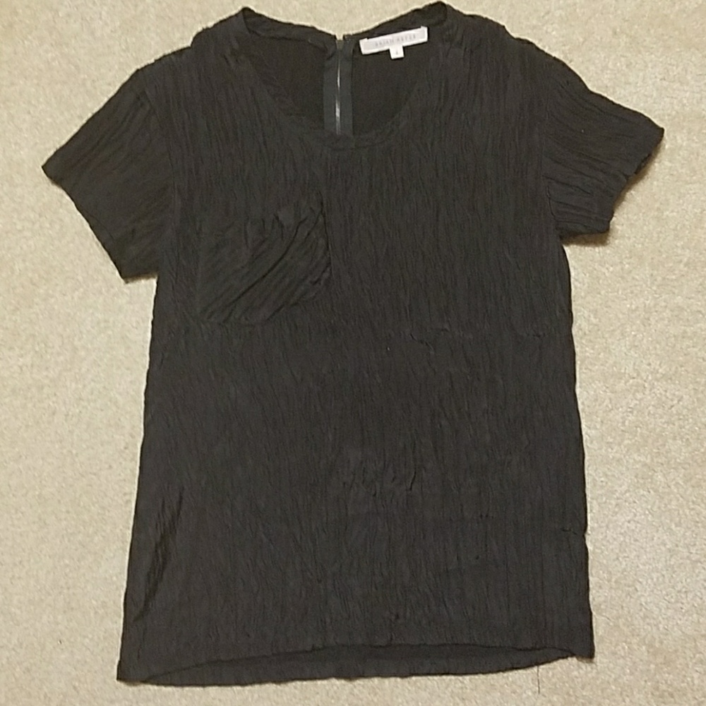Brian Reyes Crinkle Silk Pocket Tshirt